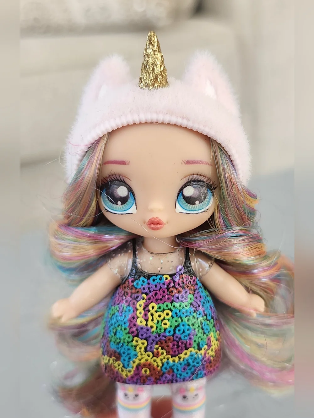 MGA Na Na Na Surprise MINI 5" Britney Sparkle Unicorn Doll W/ Outfit & Shoes - Picture 4 of 4